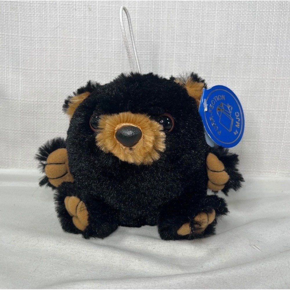 Purr-Fection by MJC Randy Black Bear Plush Cushy Critter Collection 2803 NWT